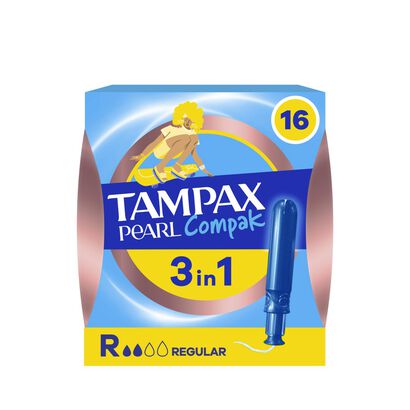 Tamp&otilde;es Pearl Compak Regular - TAMPAX -  - Imagem
