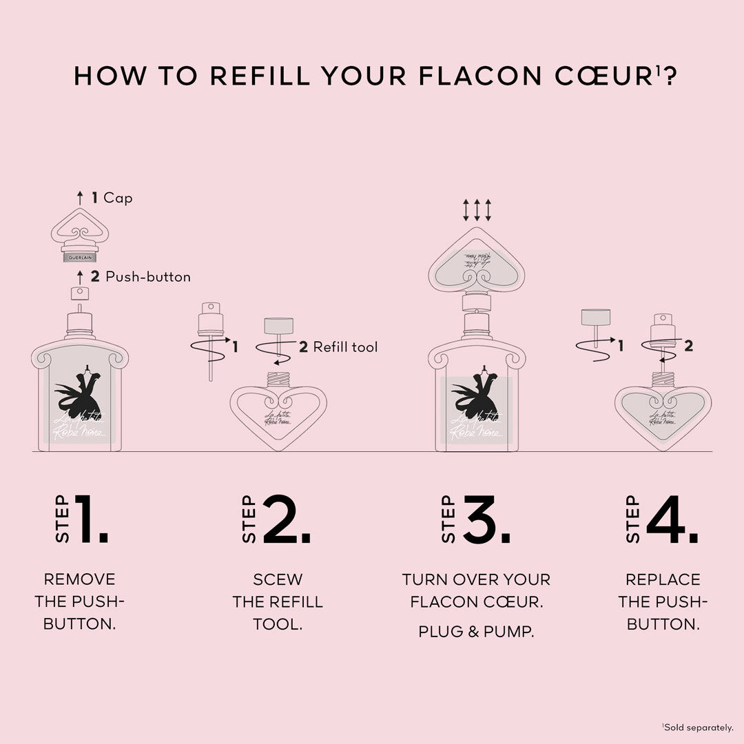 Le Flacon Coeur - Eau de Parfum - GUERLAIN - LA PETITE ROBE NOIRE - Imagem 4
