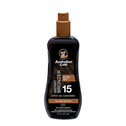Instant Bronzer Spray Gel Sunscreen SPF15 - AUSTRALIAN GOLD -  - Imagem