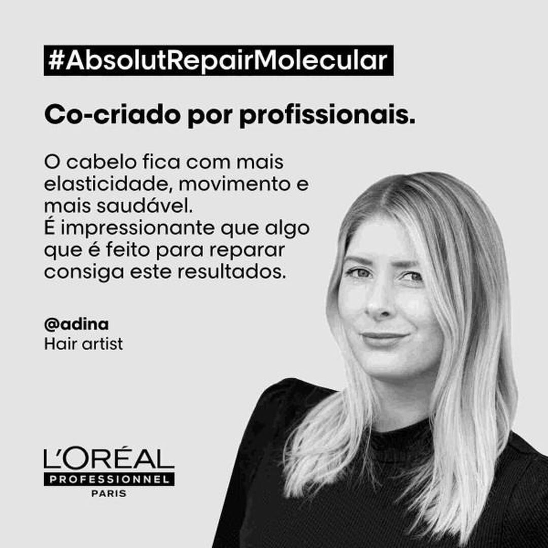 Shampoo Absolut Repair Molecular - L'OR&Eacute;AL PROFESSIONNEL - SERIE EXPERT - Imagem 5