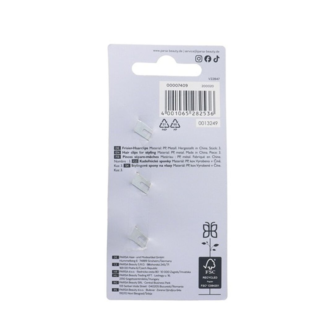 Pin&ccedil;as para cabelo anti-vincos (3pcs) - PARSA BEAUTY - PARSA ACESSORIOS - Imagem 2