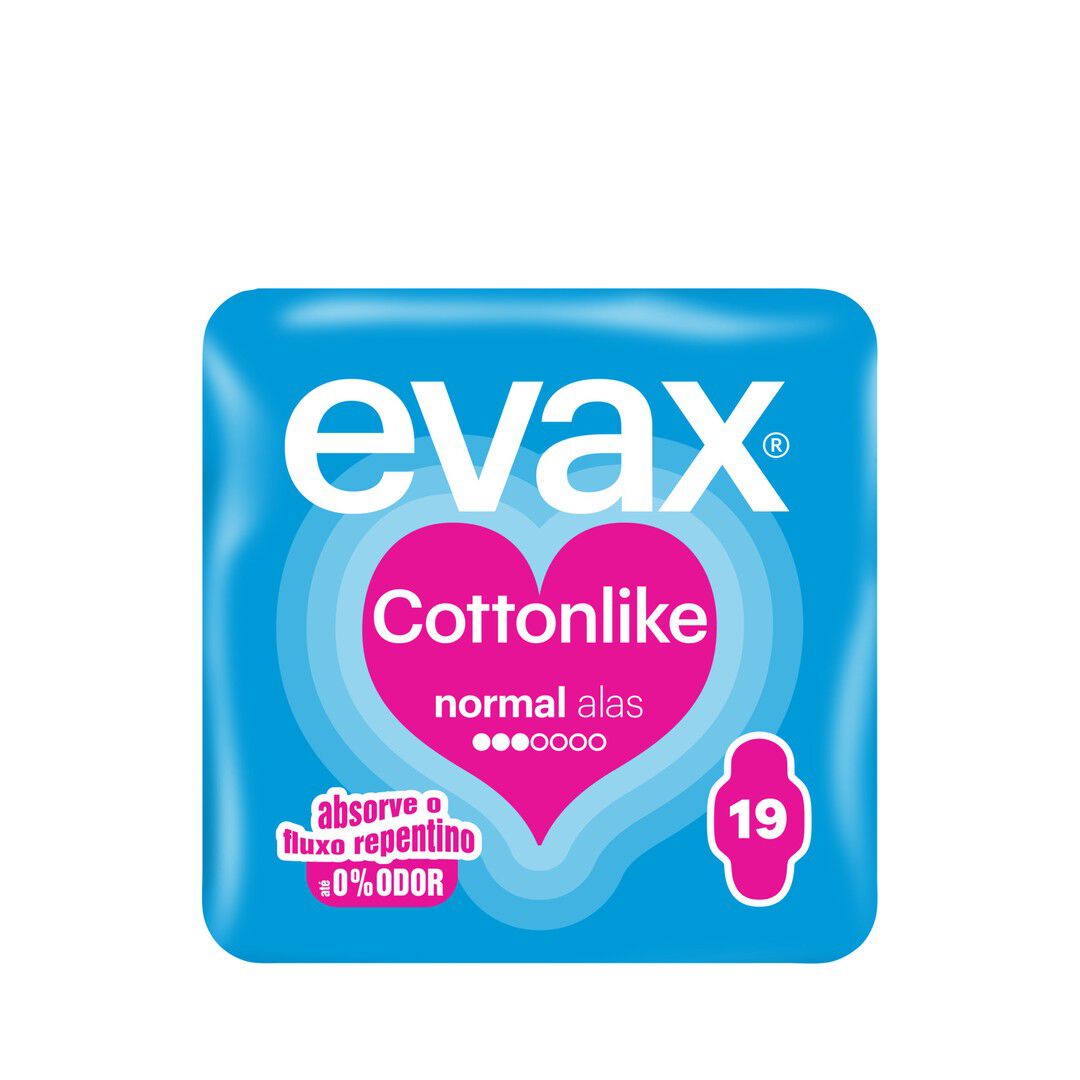 Pensos Cottonlike Normal Abas - EVAX -  - Imagem 1