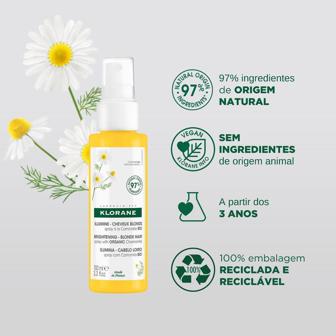 Spray Aclarador Camomila - KLORANE -  - Imagem 2