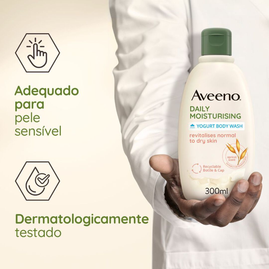 Gel Banho de Iogurte Daily Moisturising - Damasco & Mel - AVEENO -  - Imagem 5