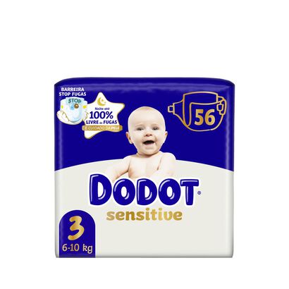 Fraldas Sensitive Tamanho 3 (6-10kg) - DODOT -  - Imagem