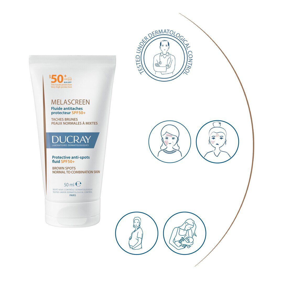 Ducray Melascreen Flu&iacute;do Protetor Anti-Manchas SPF50+ 50ml - DUCRAY -  - Imagem 4
