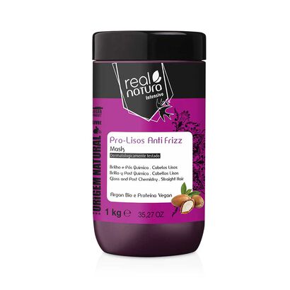 Máscara - REAL NATURA - Pro lisos Anti frizz - Imagem