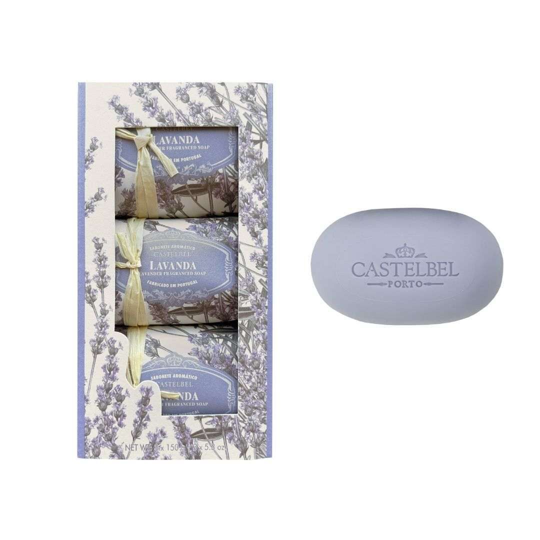 Conjunto de 3 Sabonetes - Castelbel - LAVANDA - Imagem 1
