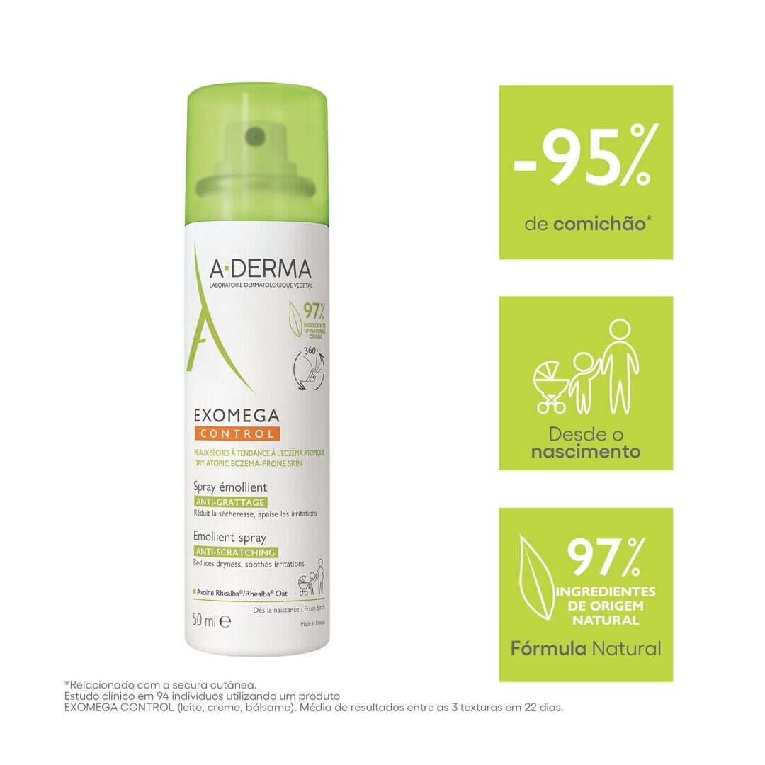 A-Derma Exomega Control Spray Emoliente - A-DERMA -  - Imagem 6
