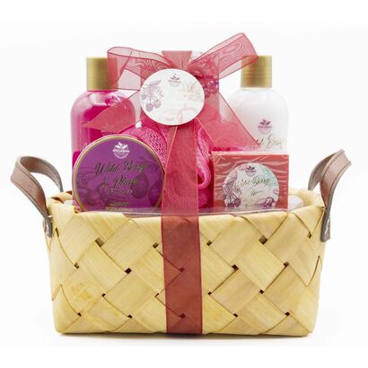 Cesta de Vime Frutas Silvestres e Ameixa - BECASAN NATURE -  - Imagem