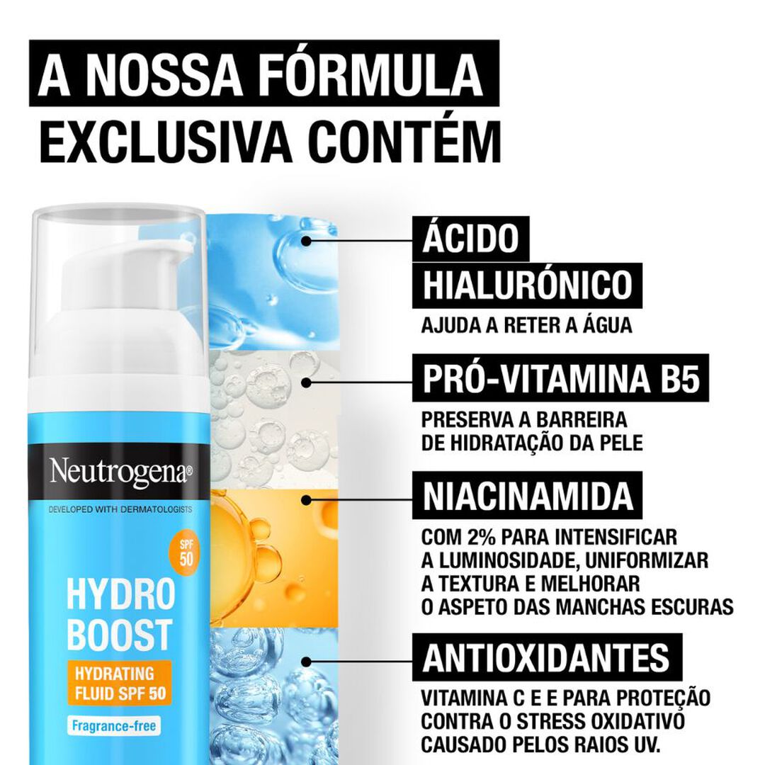 HYDRO BOOST Fluido Hidratante SPF50 - NEUTROGENA -  - Imagem 6