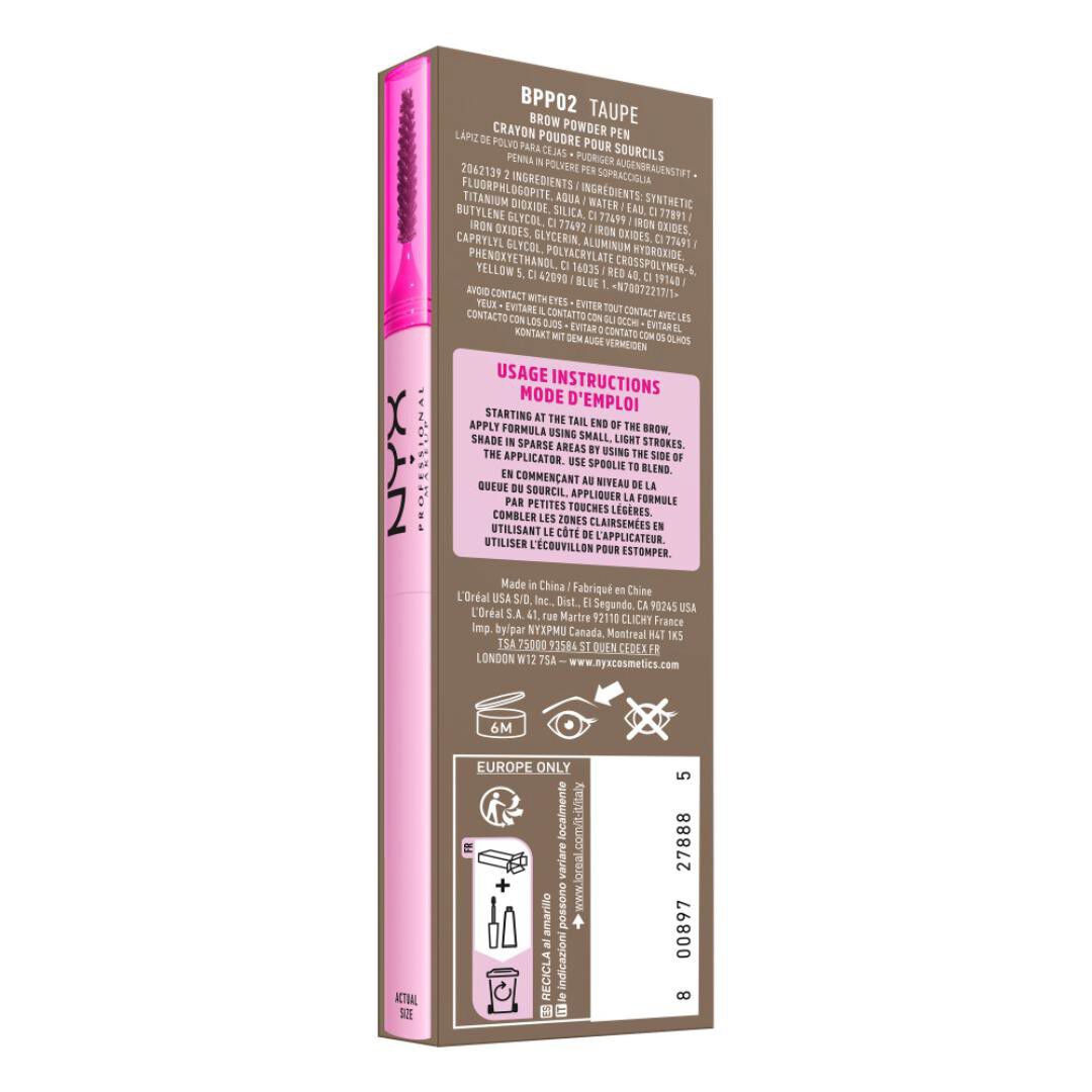 Fluff & Snatch Brow Powder Pen - NYX Professional Makeup -  - Imagem 8