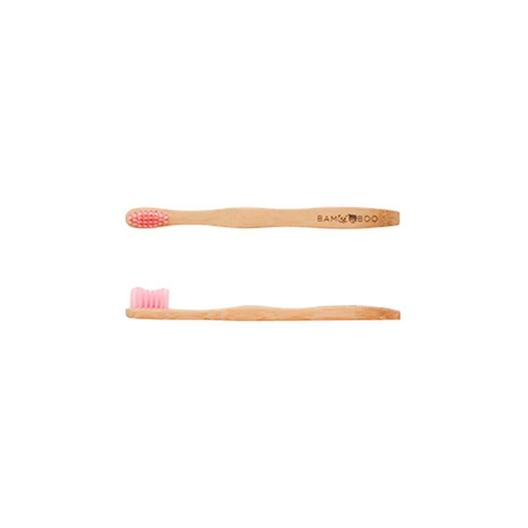 Toothbrush Kid Soft Pink - The Bam & Boo Toothbrush - The Bamboo Toothbrush - Imagem 2