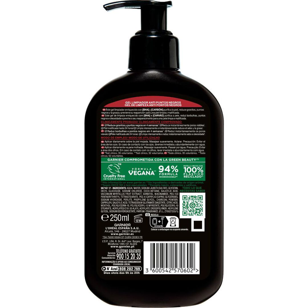 Pure Active Gel de Limpeza com Carv&atilde;o - GARNIER -  - Imagem 5
