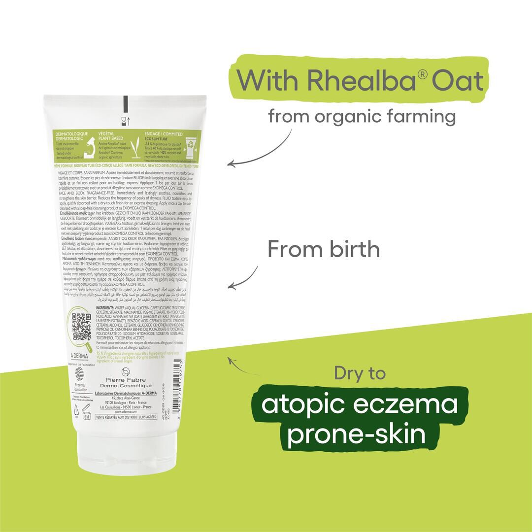Exomega Control - Lo&ccedil;&atilde;o Emoliente - A-DERMA -  - Imagem 4