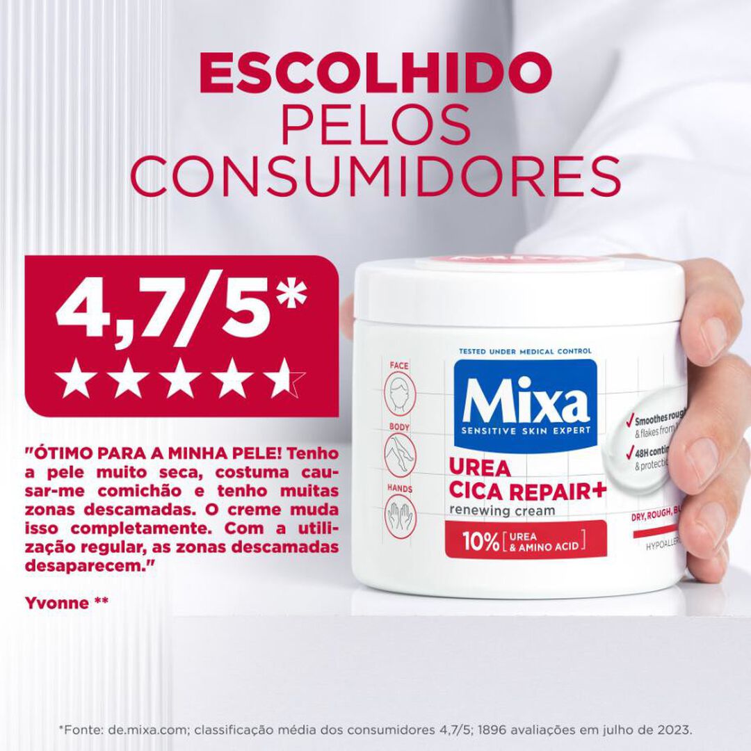 Creme Reparador Urea Cica Repair+ - MIXA -  - Imagem 13