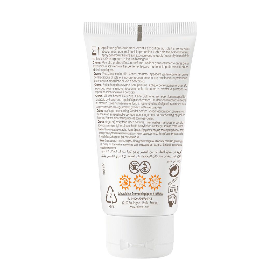 Creme Protetor Solar Sem Perfume FPS50+ - A-DERMA -  - Imagem 2
