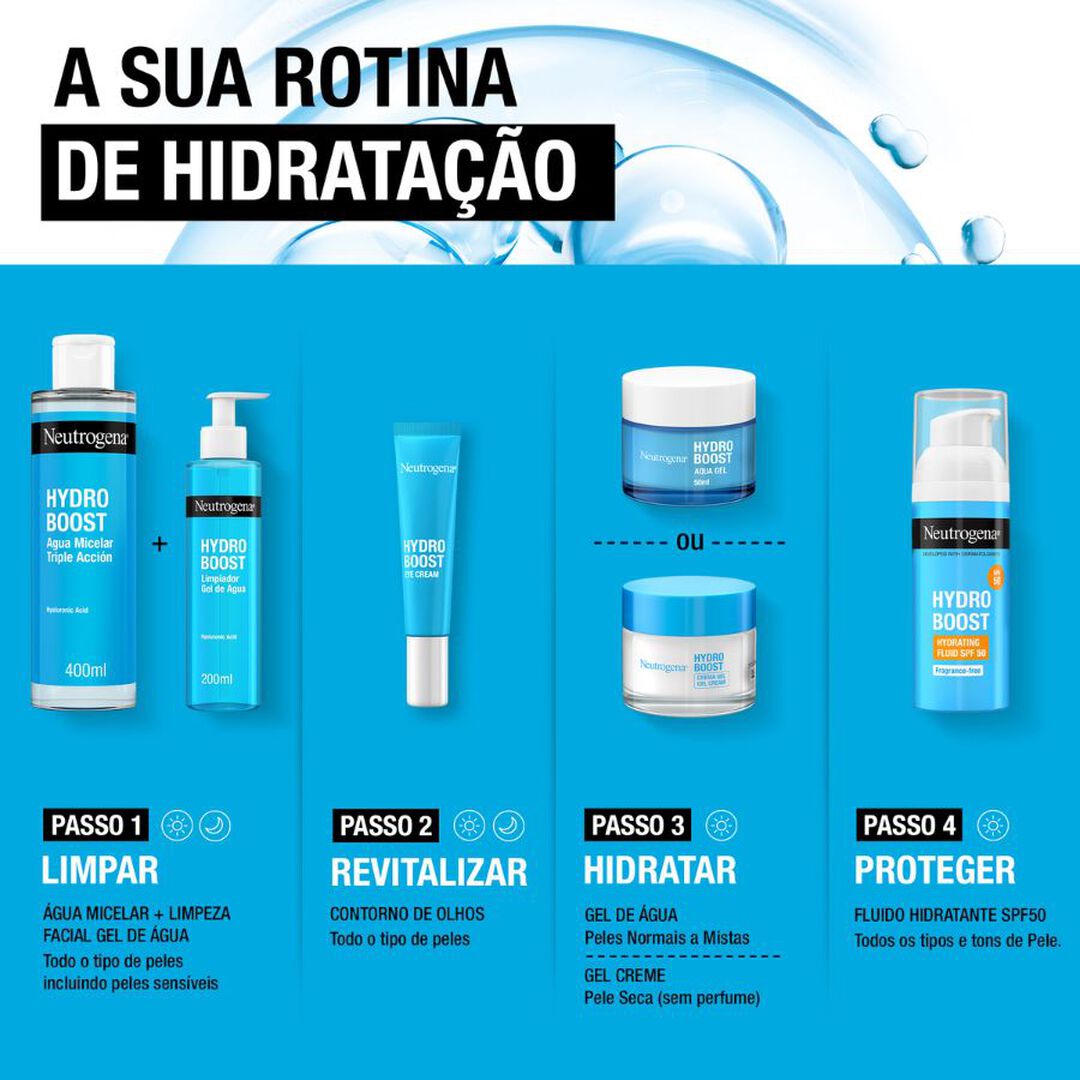 HYDRO BOOST Limpeza Boost Limpeza &Aacute;gua Micelar Tripla - NEUTROGENA -  - Imagem 7