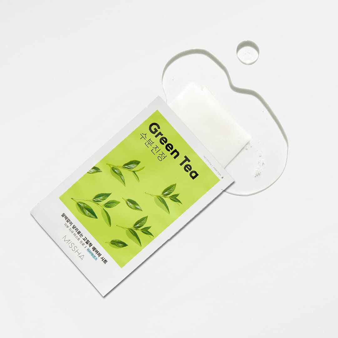 Máscara Airy Fit Sheet Mask - Green Tea - Missha -  - Imagem 2