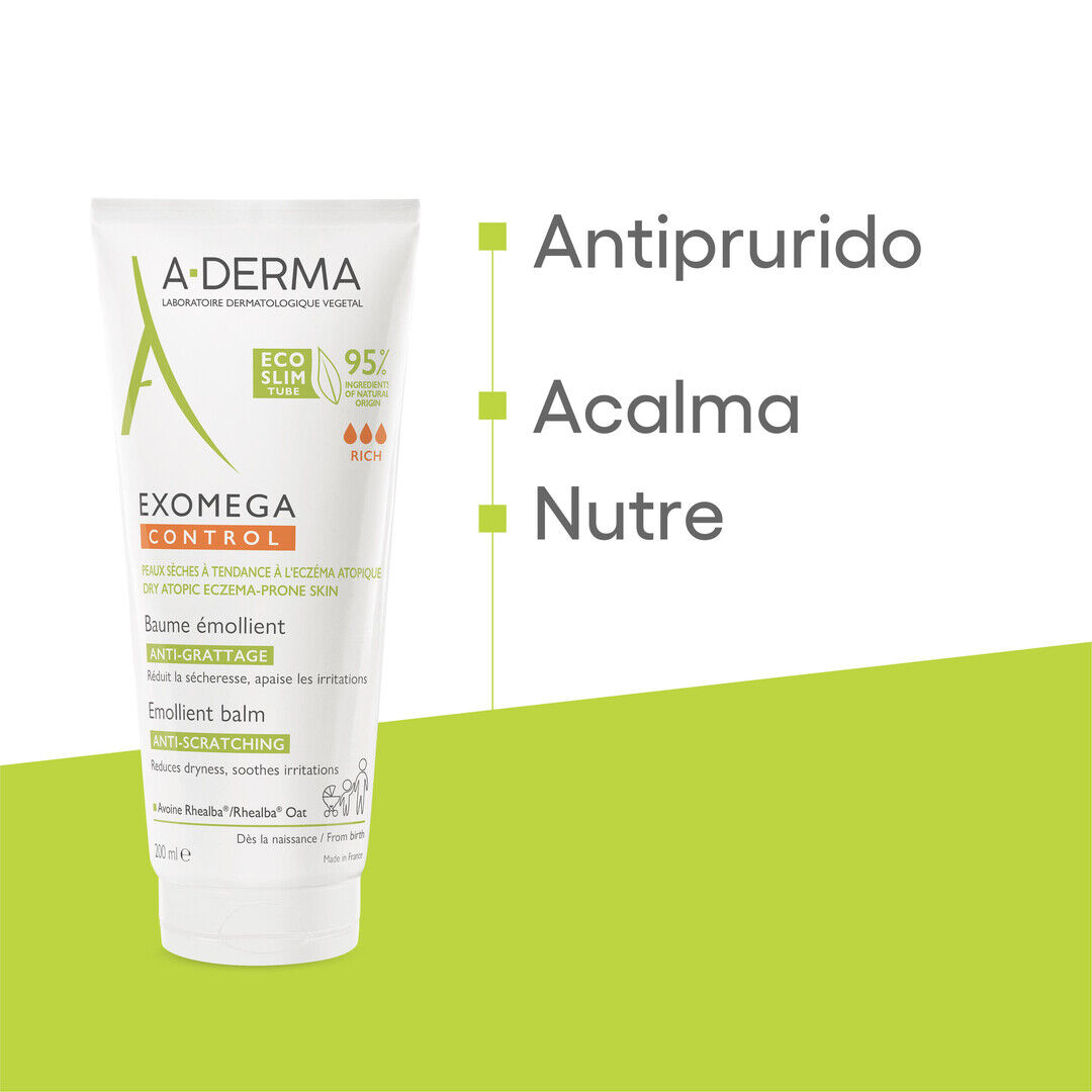 Exomega Control - Bálsamo Emoliente Antiprurido - A-DERMA -  - Imagem 7