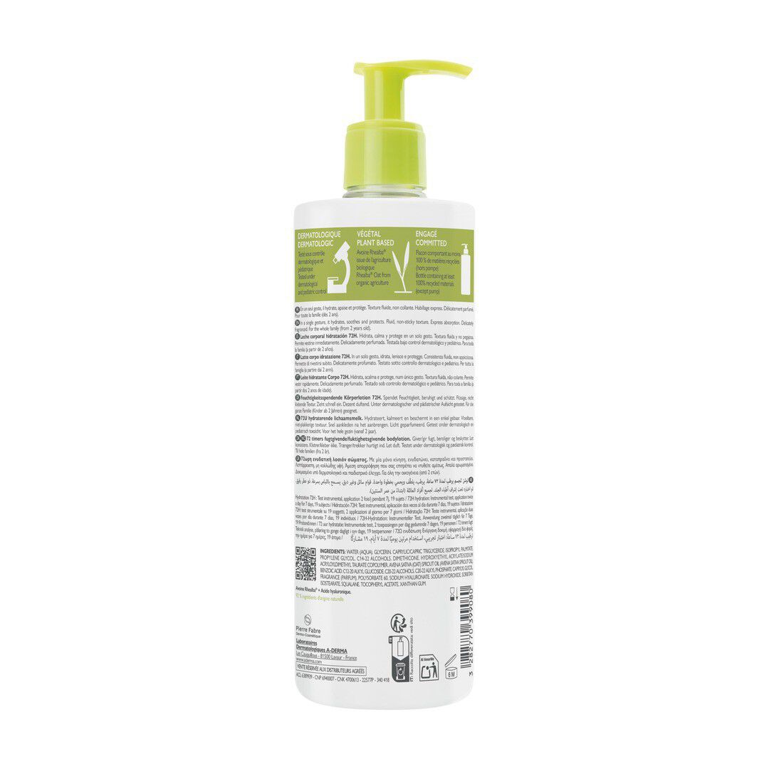 Leite Corpo Hidratante 72H - A-DERMA -  - Imagem 2