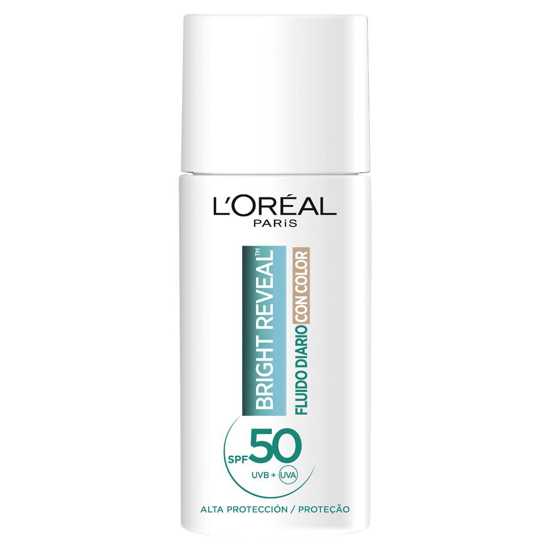 Bright Reveal Fluido Di&aacute;rio com Cor e Niacinamida SPF50 - L'OR&Eacute;AL PARIS -  - Imagem 1