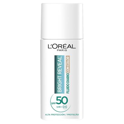 Bright Reveal Fluido Di&aacute;rio com Cor e Niacinamida SPF50 - L'OR&Eacute;AL PARIS -  - Imagem