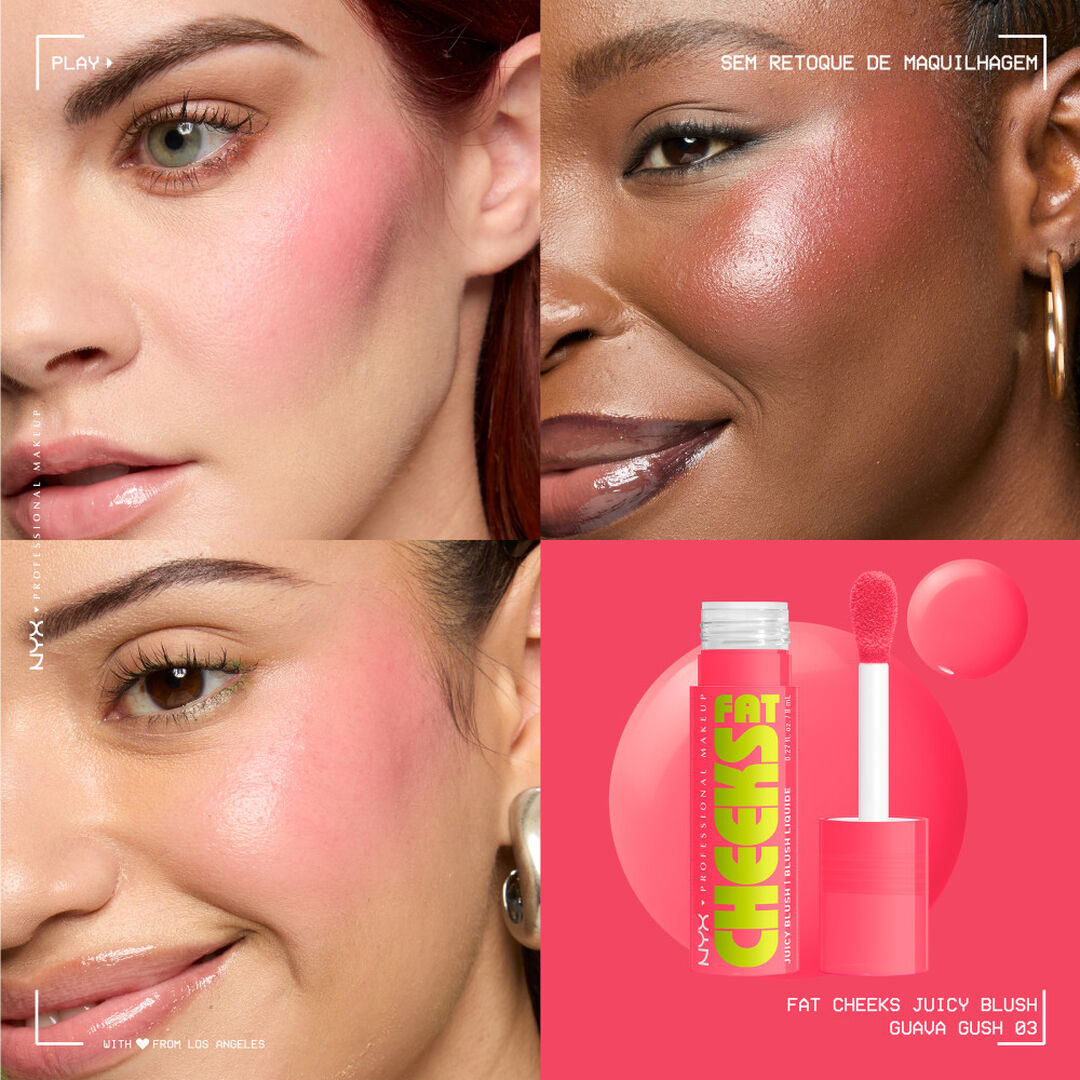 Fat Cheeks - Blush Liquido - NYX Professional Makeup -  - Imagem 6