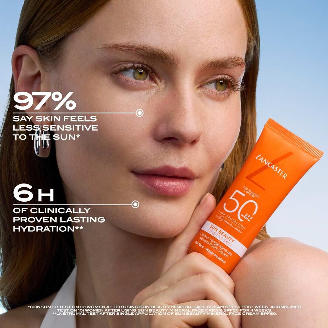 Mineral Face Cream SPF50 - LANCASTER - Sun Sensitive - Imagem 7