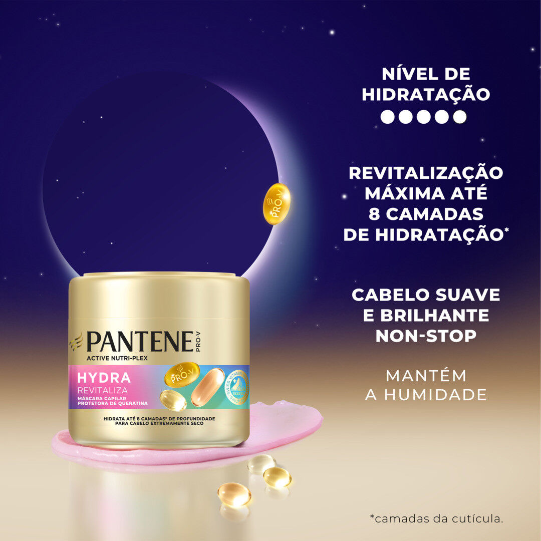 PANTENE MASCARA HYDRA REVITALIZA 300ML - PANTENE -  - Imagem 4
