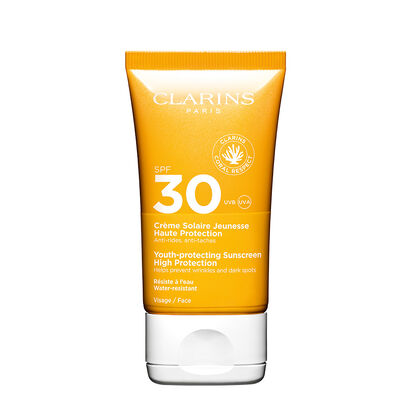 Crème Solaire Jeunesse Haute Protection UVB UVA 30 - CLARINS - CLARINS SOLARES - Imagem