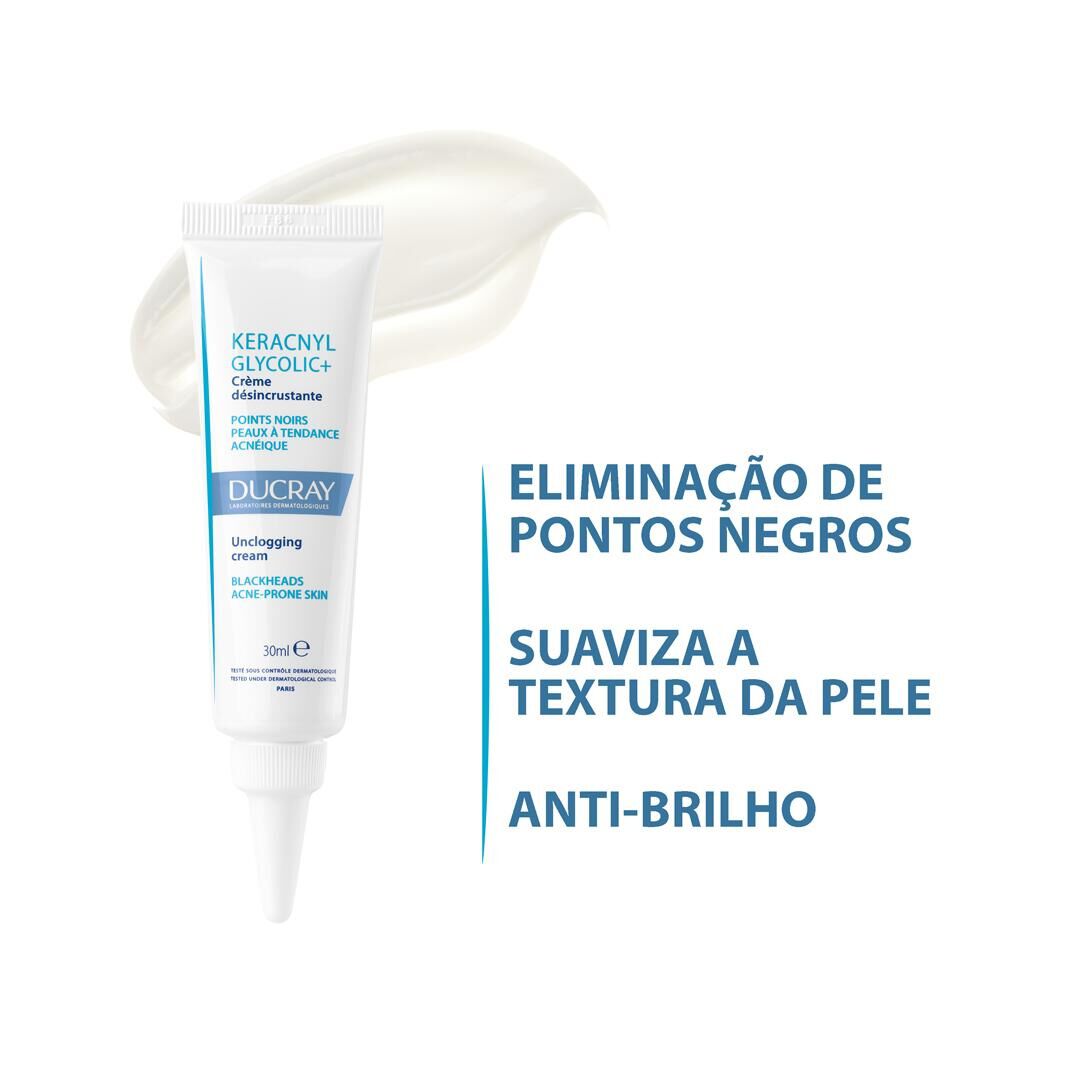 Ducray Keracnyl Glycolic+ Creme Desincrustante 30ml - DUCRAY -  - Imagem 6