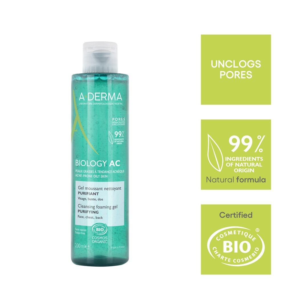 Biology AC Gel Espuma Purificante - A-DERMA -  - Imagem 2