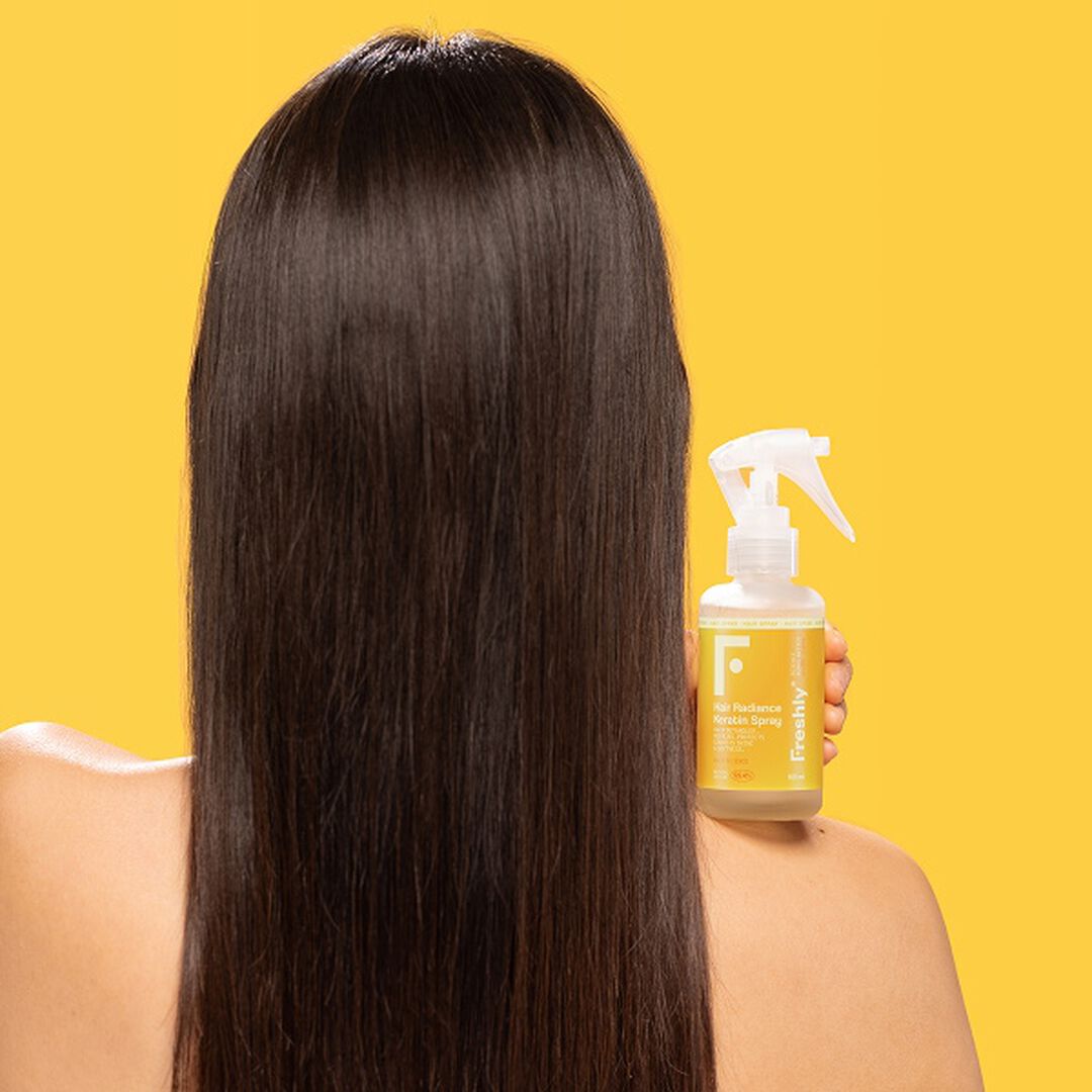 Protetor Térmico e Desembaraçador -  Hair Radiance Keratin Spray - FRESHLY -  - Imagem 4