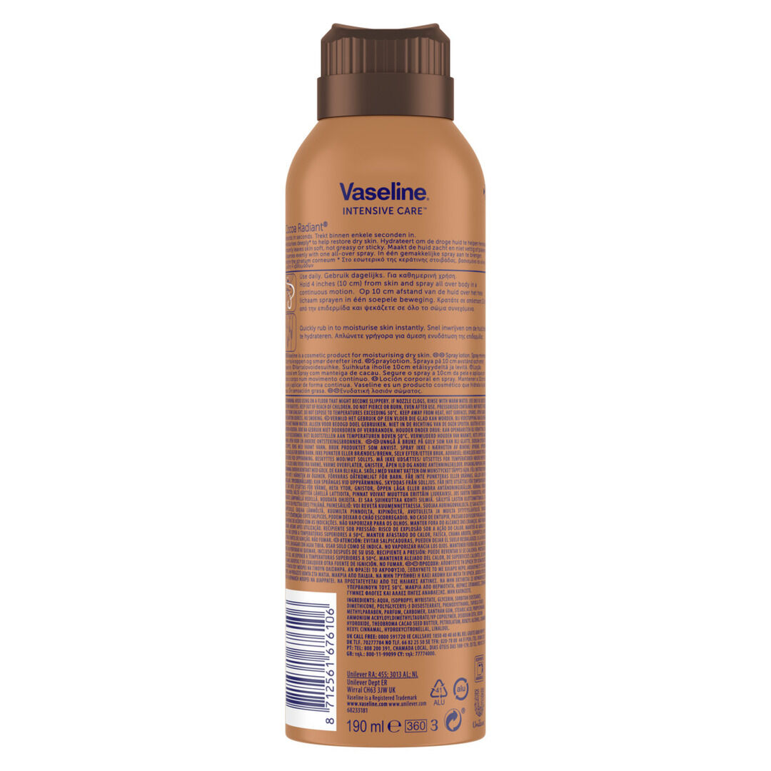 Lo&ccedil;&atilde;o Spray Cocoa Radiant - VASELINE -  - Imagem 2