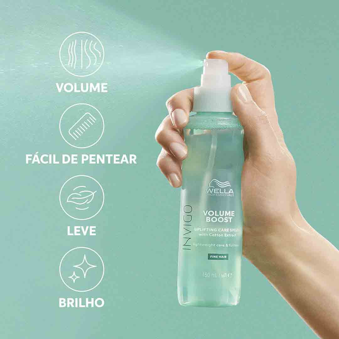 Volume Boost - Spray Potenciador de Volume - WELLA HAIR CARE - Invigo - Imagem 8 Volume Boost - Spray Potenciador de Volume - WELLA HAIR CARE - Invigo - Imagem 8