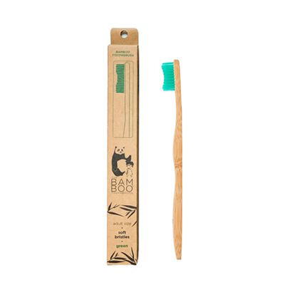 Toothbrush Adult Medium Green - The Bam & Boo Toothbrush - The Bamboo Toothbrush - Imagem
