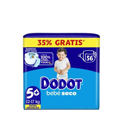 Fraldas Beb&eacute; Seco Tamanho 5 (12-17Kg) - DODOT -  - Imagem