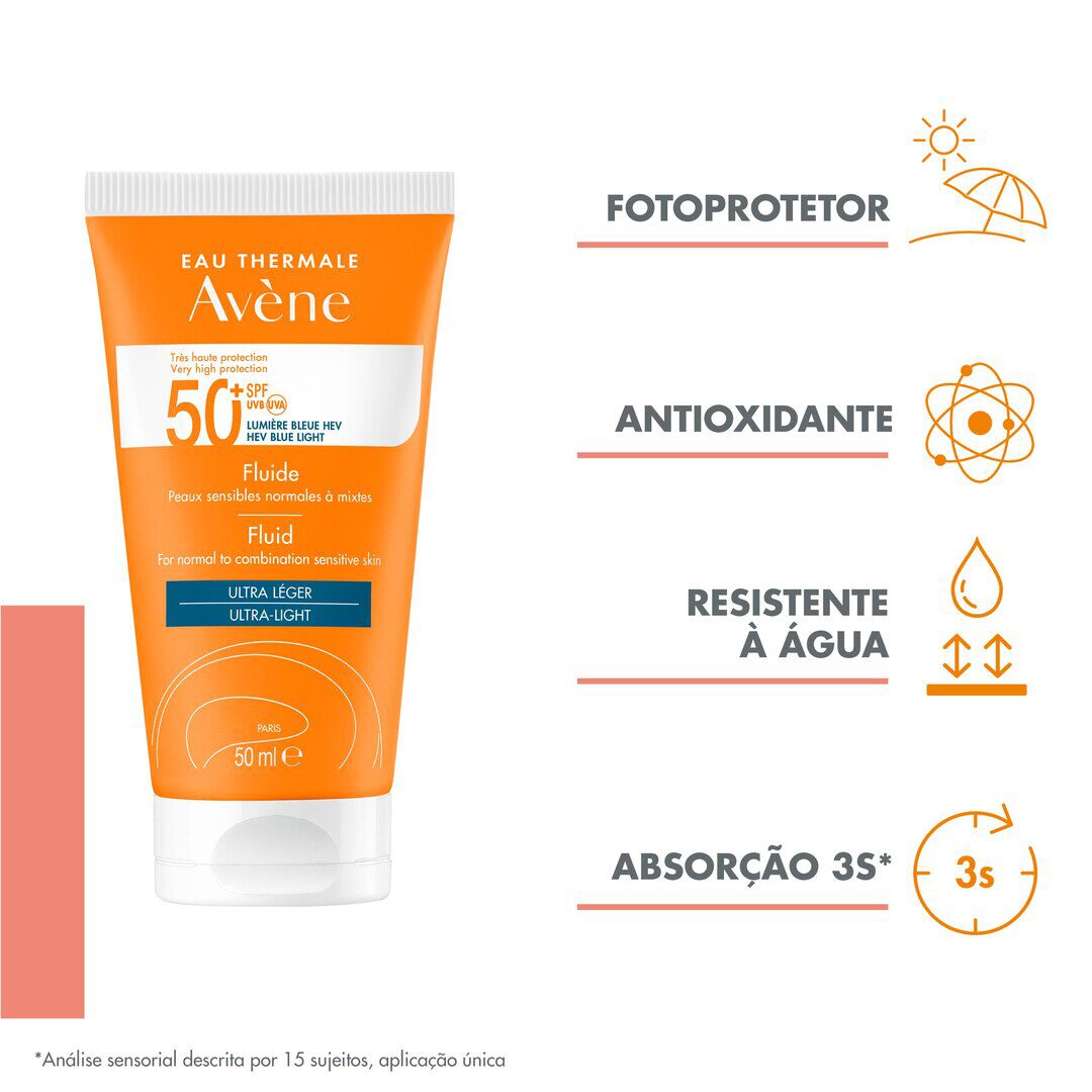 Protetor Solar Fluido 50+ SPF50 - AVENE -  - Imagem 5