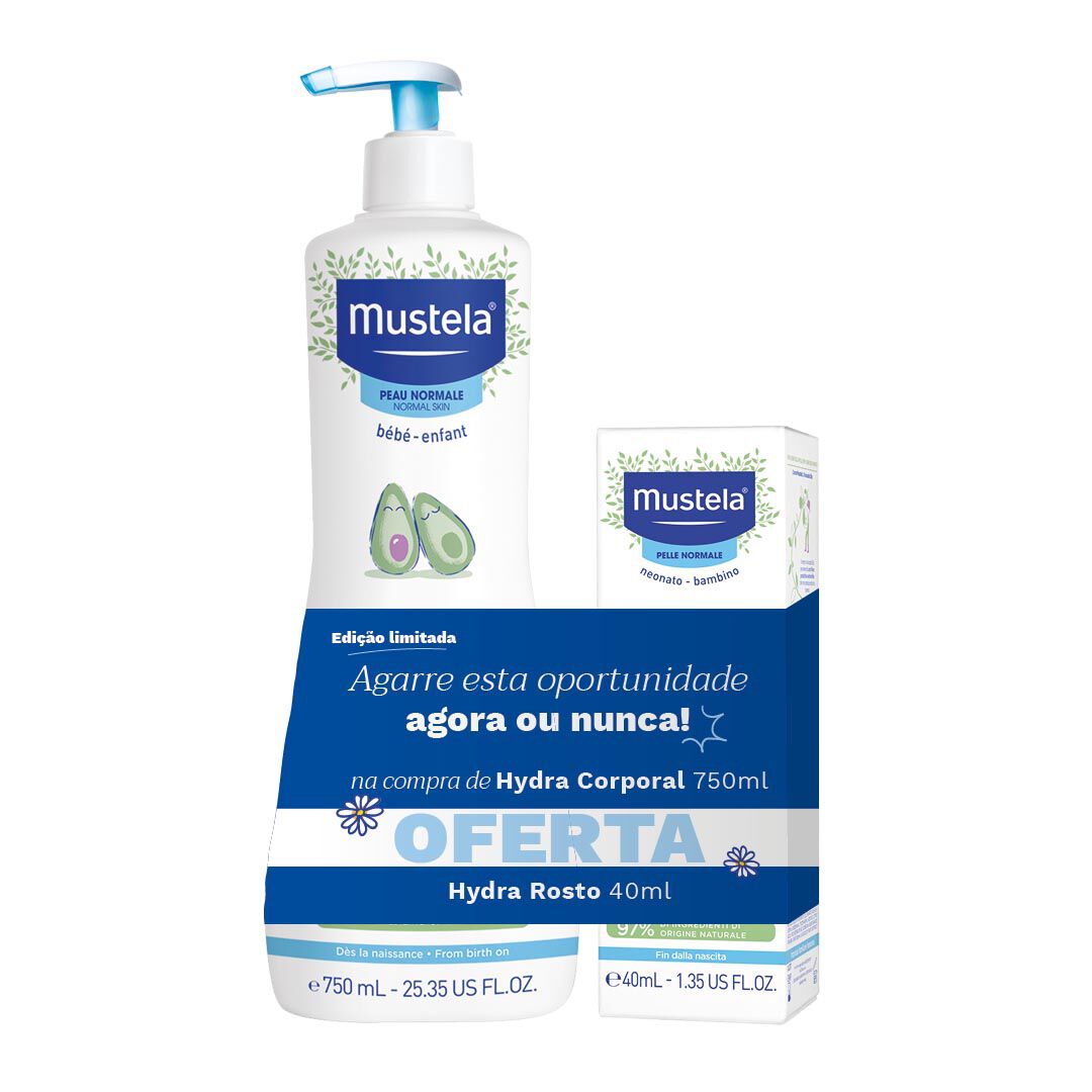 Pack Hydra-Baby Creme Facial & Leite Corporal - MUSTELA -  - Imagem 1
