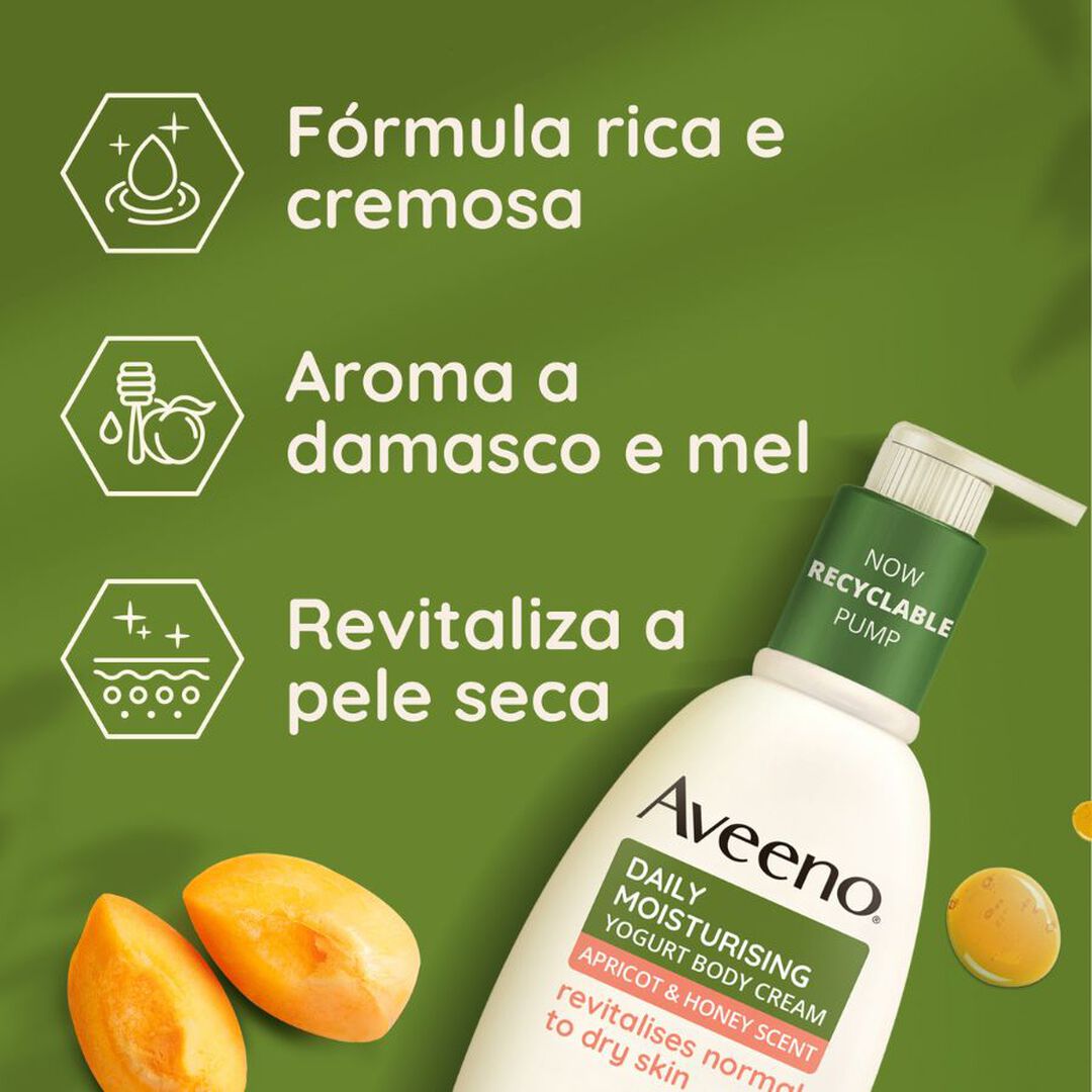 Daily Moisturising - Creme Corporal Iogurte Damasco & Mel - AVEENO -  - Imagem 7