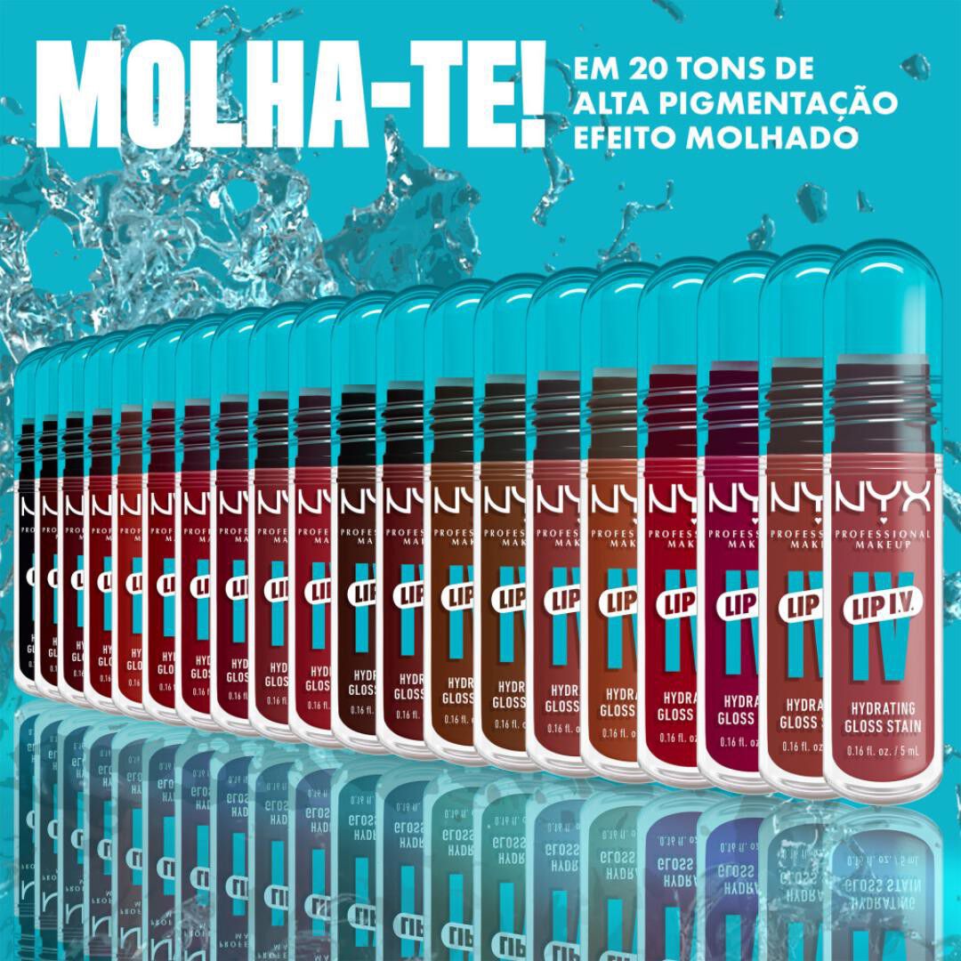Lip I.V. - Lip Gloss Stain Hidratante - NYX Professional Makeup -  - Imagem 9