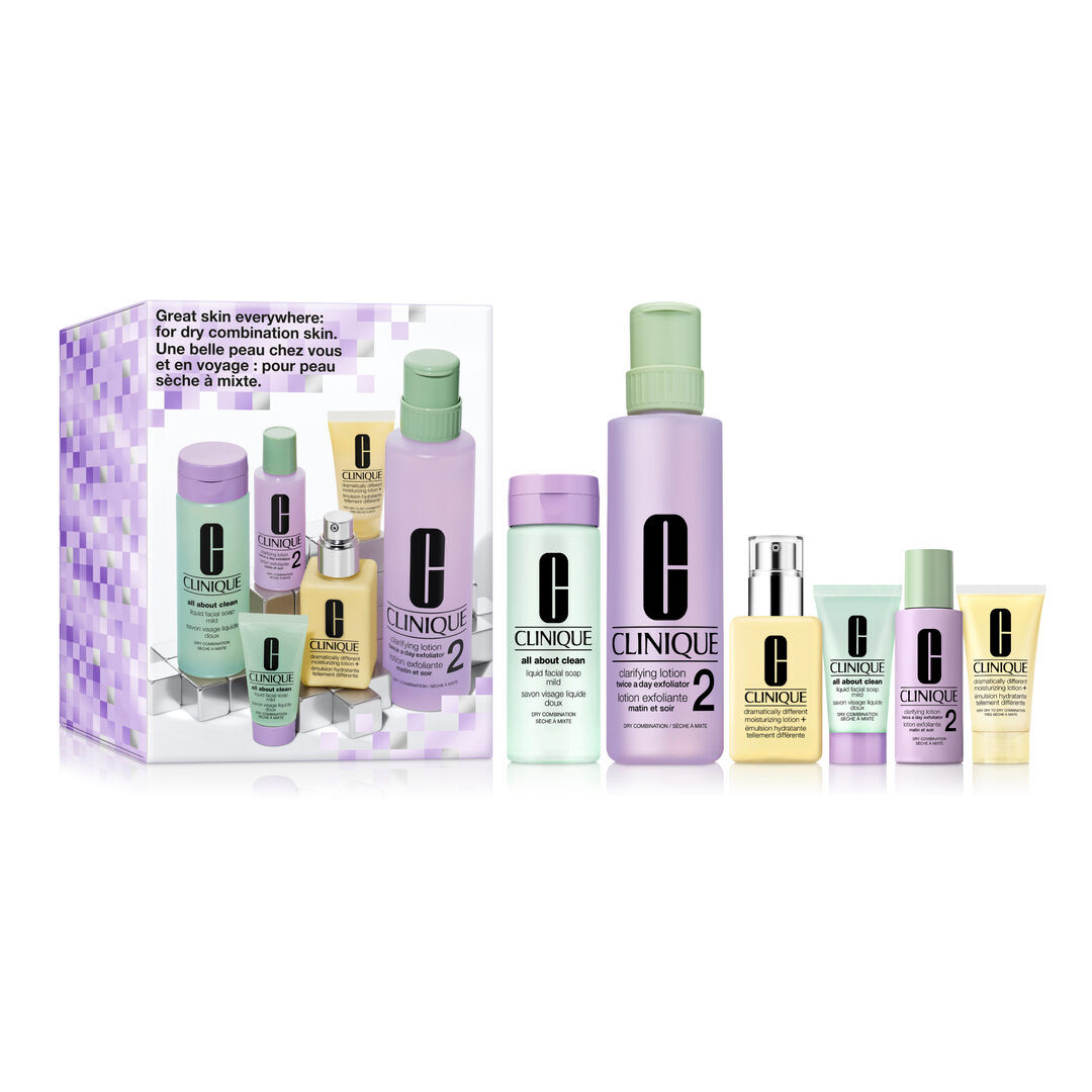 Coffret 3 Passos para Pele Mista a Seca - CLINIQUE - CLINIQUE TRATAMENTO - Imagem 1