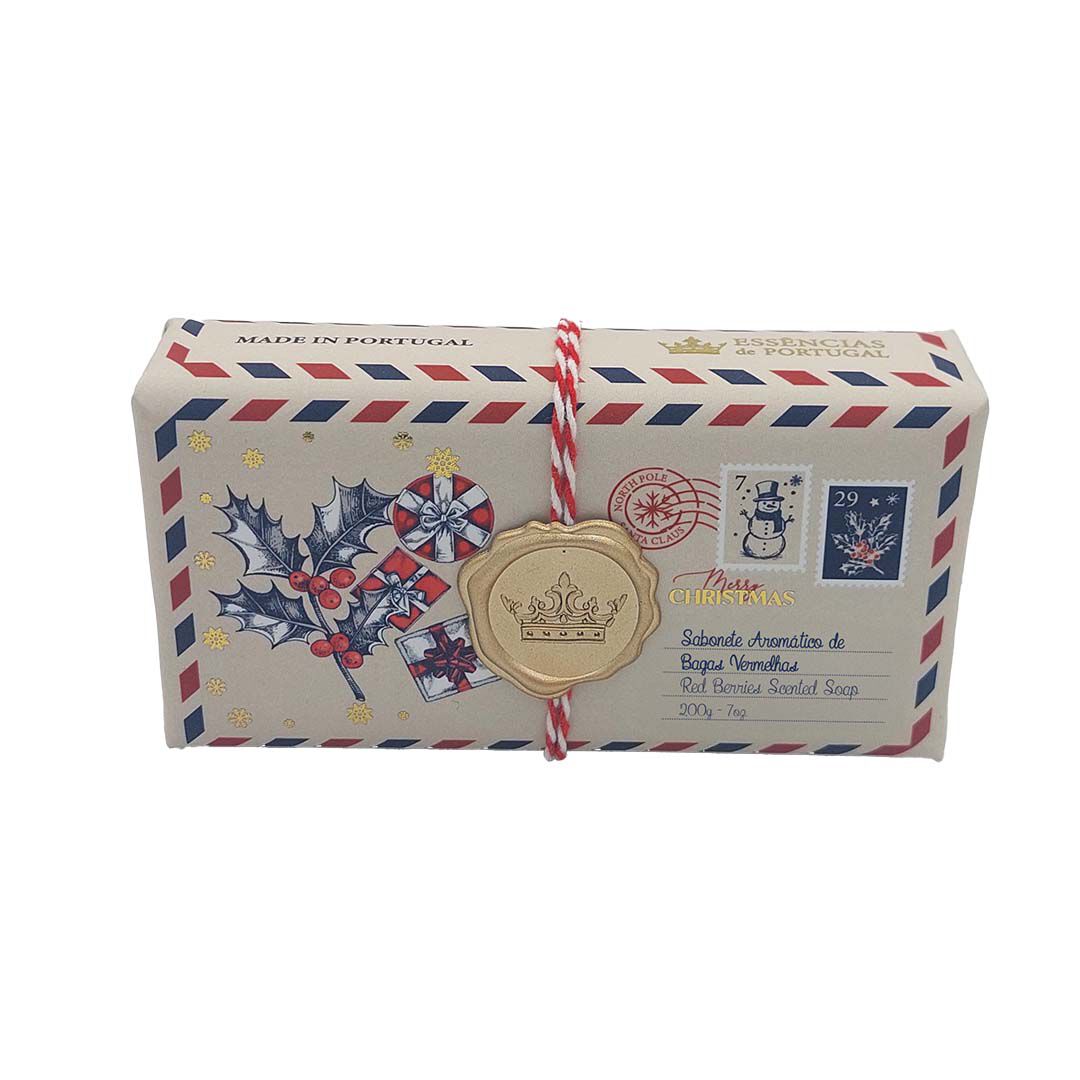 Sabonete Perfumado de Bagas Vermelhas - ESS&Ecirc;NCIAS DE PORTUGAL - LINHA DE BANHO - Imagem 1
