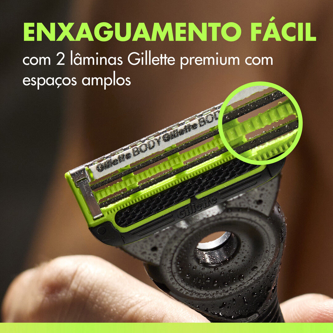 M&aacute;quina de Barbear Corporal (inclui suporte + Recarga) - GILLETTE -  - Imagem 4