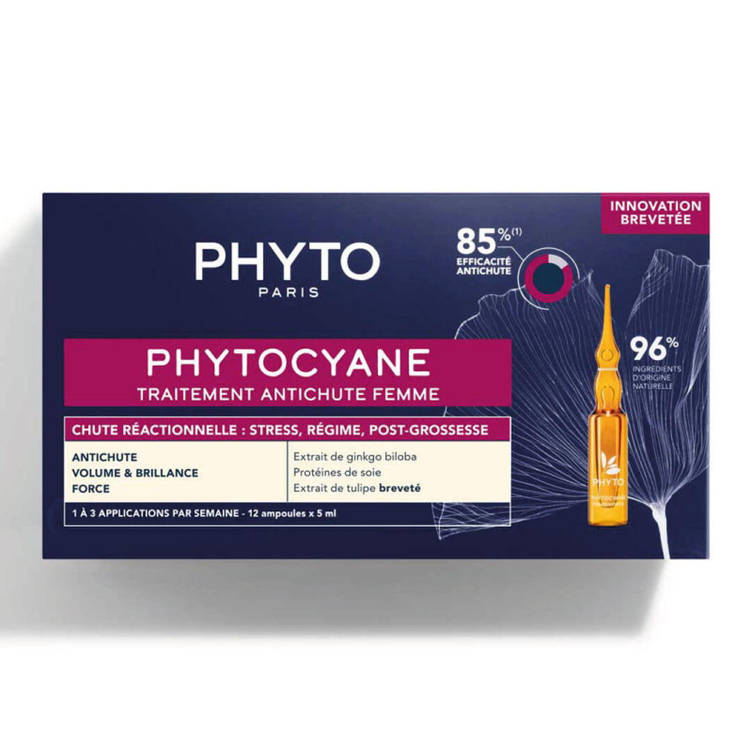 Phytocyane Cuidado Antiqueda Mulher - Antiqueda Reacional (12x5ml) - PHYTO -  - Imagem 1