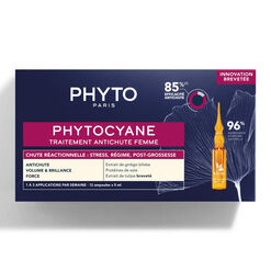 Phytocyane Cuidado Antiqueda Mulher - Antiqueda Reacional (12x5ml), , hi-res