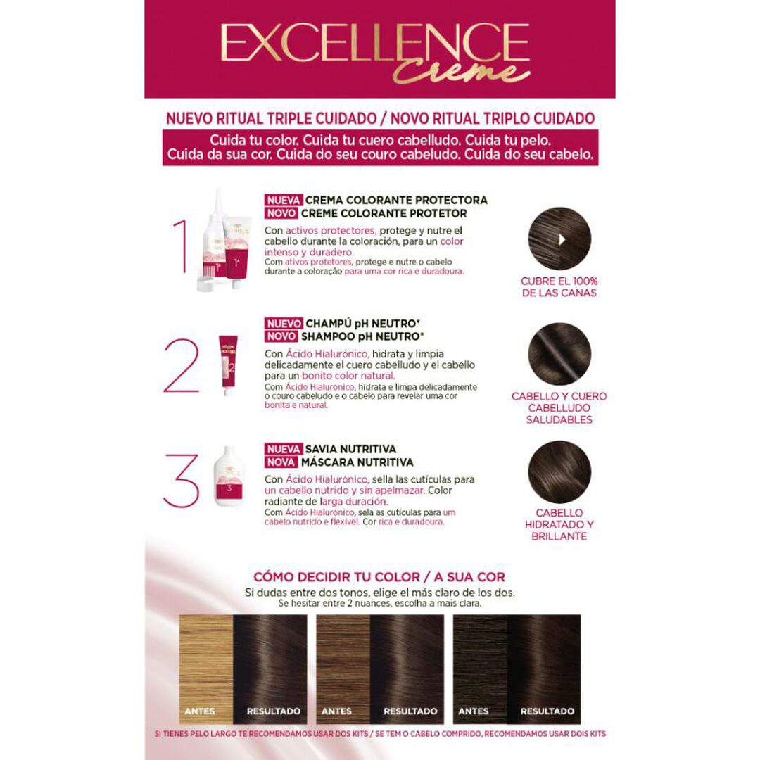 L'Or&eacute;al Excellence Creme - L'OR&Eacute;AL COLORA&Ccedil;&Atilde;O - LOREAL COLORA&Ccedil;&Atilde;O - Imagem 2