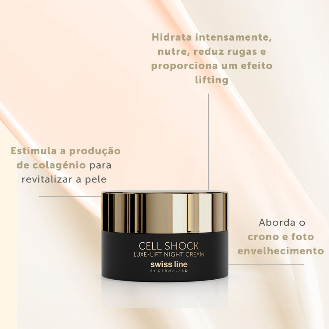 LUXE-LIFT NIGHT CREAM - Swiss Line - Cell Shock - Imagem 4