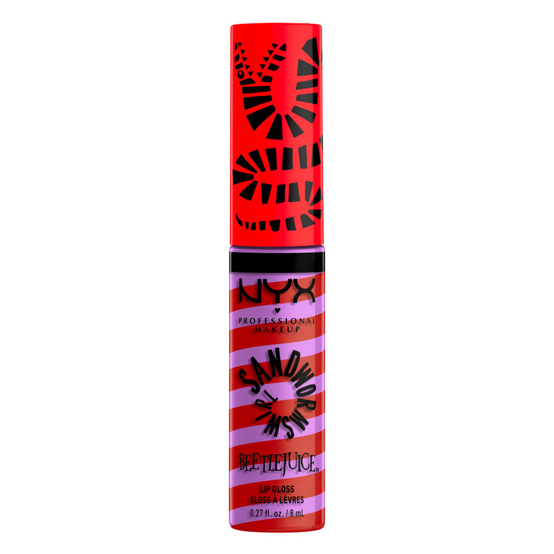 BUTTER LIP GLOSS SANDWORM SWIRL - NYX Professional Makeup - Beetlejuice Collab - Imagem 1
